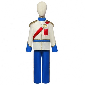 万圣节主题派对嘉年华角色扮演表演服装儿童长袖上衣长裤男孩王子角色扮演服装18世纪 - Product Image 3