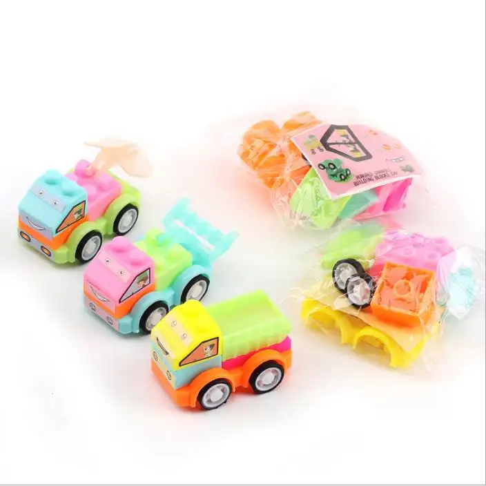 JQ0120 Children's Mini Assembled Car Engineering Vehicle Wholesale Capsule Toys Gifts