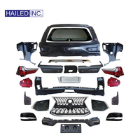 Kit de carrosserie complet pour Lexus LX570 2009-2015, mise à niveau vers le modèle 2018, capot, hayon, ailes, pare-chocs, calandre, phares, feux arrière
