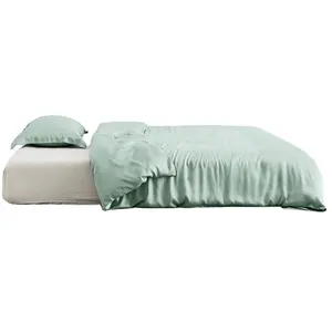 Luxury Hotel Linen Cotton Tencel Bed Sheet Soft Lyocell Silk Solid Color-F Duvet Cover Quilt Cover Comforter Cover