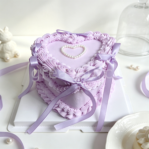 Modelo de Pastel Retro de Corazón de 4 Pulgadas, Simulación Vintage, Postre de Crema Falsa, Decoración Realista, Accesorio de Fotografía, Decoración para el Hogar, Pastelería, Escaparate - Product Image 5