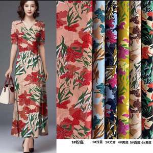 ビスコースレーヨン45s生地95gsm 100% レディースシャツ & スカート用プリント - Product Image 4