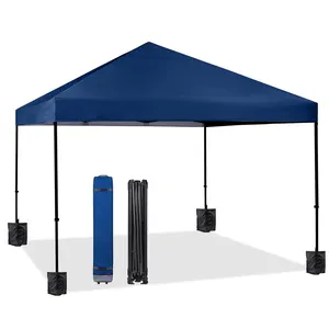 Kanopi Pop Up 3X3m Gazebo Lipat Kemah Baja Tenda Pop Up Kanopi Kustom Tenda Berkemah Tahan Air Gazebo