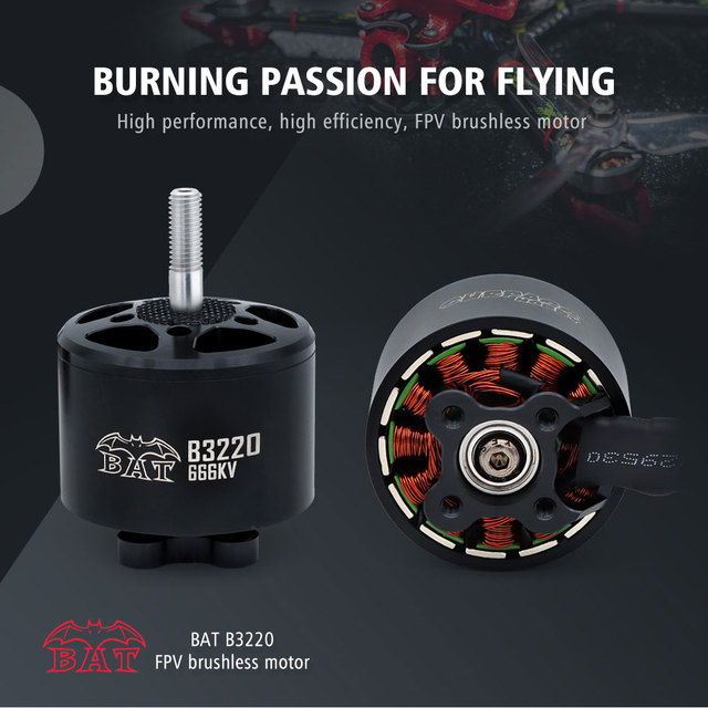 High Power B3220 720KV Brushless FPV Drone Motor Aluminum Alloy Long Range Flight Fpv Drone Motor