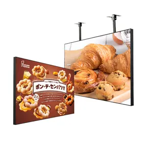 43 49 55 65 Inch Android Hanging High Brightness Screen Supermarket Store Restaurant 2K 4K LCD Window Advertising Screen Display