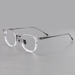 Z <span class=keywords><strong>Yong</strong></span> Zhang Zhilin <span class=keywords><strong>Jing</strong></span> Boran Fei Ke Lunettes de vue rétro japonaises vintage ultra-légères en titane pur pour femmes, monture complète, avec prescription AC - Product Image 2