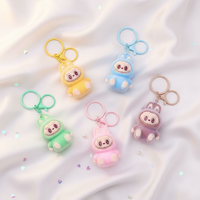 Niedlicher Silikon-Schlüsselanhänger für Puppen, kreativer kleiner Tier-Taschenanhänger, Geschenk-Accessoire, Herkunft Zhejiang, Modell LS-LB0030