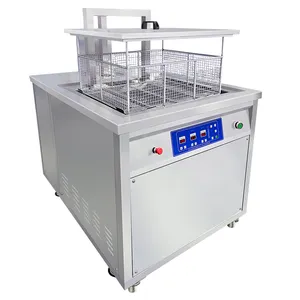 PLC Control Automatic Industrial Ultrasonic Cleaner with Pneumatic Lift for auto parts engine 360L 3600W