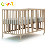 Lit bébé en bois rouleau nouveau-né sans laque lit enfant bébé épissage lit bébé meubles berceau écologique solide chambre