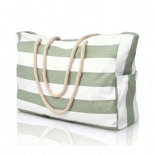 Grand sac de plage imperméable avec fermeture éclair, résistant au sable, sac de piscine pour femmes - Product Image 1