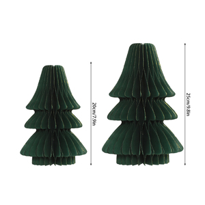Enfeites de papel em formato de favo de mel para árvore de Natal, decoração de Natal, enfeites de papel CS-207 - Product Image 4