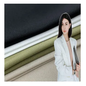 easy care Wear resistance woven polyester 4 way stretch fabric for women suits