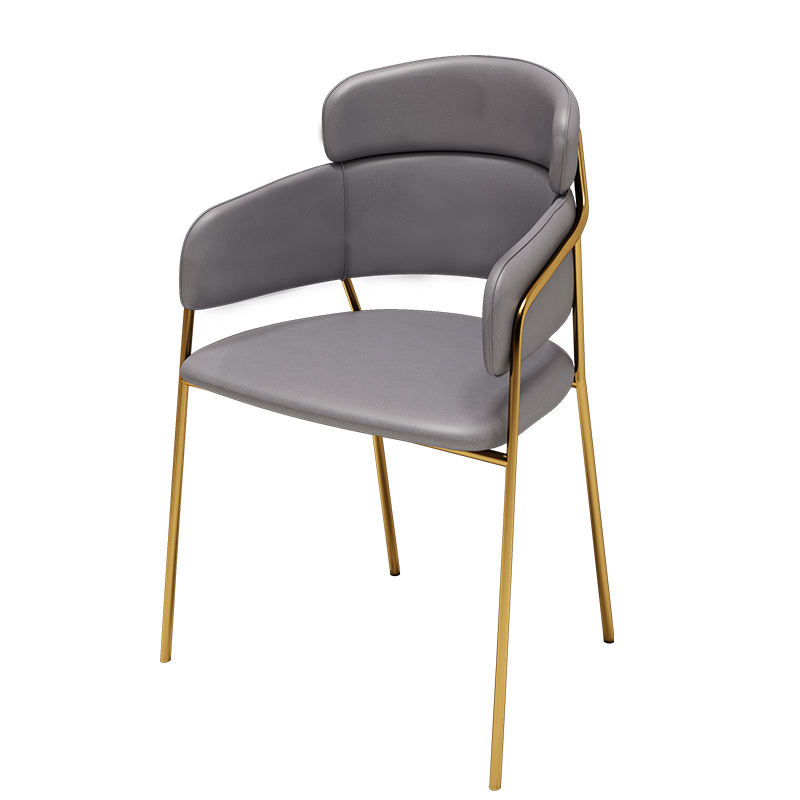 Silla individual gris oscuro