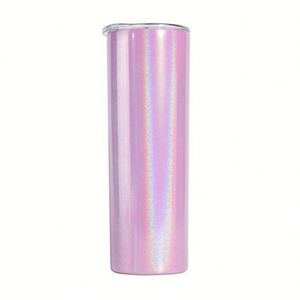 Gobelet isotherme en acier inoxydable 304/201 de 600 ml (20 oz) avec revêtement intérieur et extérieur, motif arc-en-ciel, vente en gros - Product Image 4
