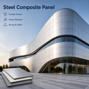 Panneau composite en acier coloré avec revêtement PE personnalisé, installation rapide, isolé pour mur de bâtiment préfabriqué - Product Image 6