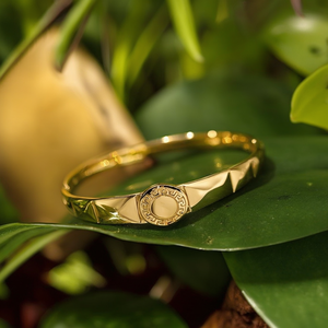 Fashion Bangle 316L Stainless Steel PVD Gold Plating Sustainable Resistant <b>Bracelet</b> - Product Image 3