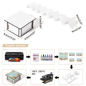 En gros En vrac Sublimation Blancs Pull Out Diy Personnalisé <span class=keywords><strong>Album</strong></span> <span class=keywords><strong>Photo</strong></span> Boîte Mémoire Mdf Souvenir Boîte <span class=keywords><strong>Vierge</strong></span> - Product Image 2