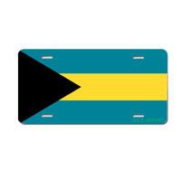 Plaques d'immatriculation personnalisées avec drapeau des Bahamas, plaque d'immatriculation nationale personnalisée, souvenir de pays, cadeau, plaque décorative