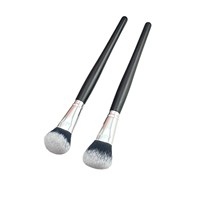 Yayi vente directe d'usine manche en bois fond de teint contour du visage réglage liquide pinceaux de mise en surbrillance-pinceau crème Blush incliné