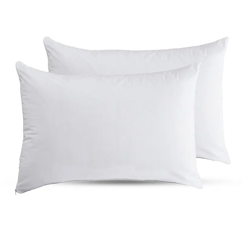 White Pillow Case Waterproof Standard Queen King Size Cotton Pillow Protectors Cover Shell throw pillow cover