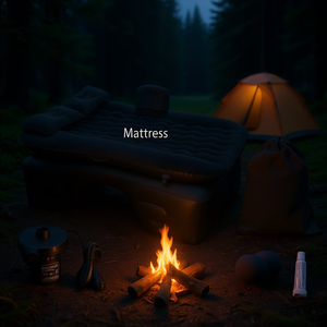 Matelas pneumatique gonflable noir 1 pièce pour voiture, idéal pour le camping - Product Image 2