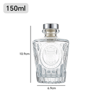 Flacon de parfum en verre vide de 100 ml avec bouchon en liège pour diffuseur de parfum liquide