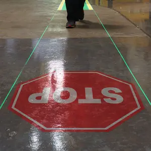 Toptree Laser Docking di Illuminazione Rosso/Verde Laser Leva Pavimento Sistema di Marcatura Industriale Linea Laser Proiettore