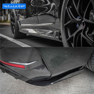 Kit Carrozzeria YICKU SQ Style in Fibra di Carbonio Secca per <span class=keywords><strong>BMW</strong></span> <span class=keywords><strong>I4</strong></span> 2022+ - Upgrade Labbro Anteriore, Minigonne Laterali, Spoiler, Diffusore Posteriore - Product Image 5