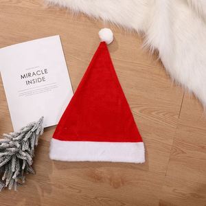 Deluxe Santa Xmas <b>Holiday</b> <b>Hat</b> Unisex Velvet Comfort Christmas <b>Hats</b> - Product Image 4