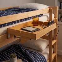 GL Custom Bedside Storage Regale Tablett Bett Beistell tisch Floating Nights tand Organizer Verstellbares Bambus bett für Bed Top Etagen bett