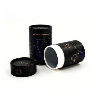 Boîte d'emballage pour poudre de cacao et café, boîte d'emballage écologique, tube en papier de qualité alimentaire, boîte en papier - Product Image 4