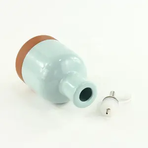 Luz Azul de terracota de cerámica de gres botella de aceite y vinagre de cocina aplicación - Product Image 1