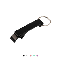 Nouveauté : Porte-clés en métal multicolore avec mini-ouvre-bouteille pour bars, accessoires de bière personnalisés