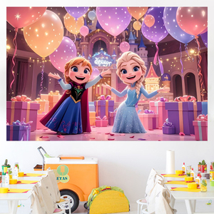 Telones <span class=keywords><strong>de</strong></span> Fondo Personalizados <span class=keywords><strong>de</strong></span> 5x3 Pies con Temática <span class=keywords><strong>de</strong></span> la Princesa Elsa, Decoraciones para Fiestas <span class=keywords><strong>de</strong></span> Cumpleaños, Banderas y Telones <span class=keywords><strong>de</strong></span> Fondo del Castillo <span class=keywords><strong>de</strong></span> <span class=keywords><strong>Frozen</strong></span> - Product Image 3