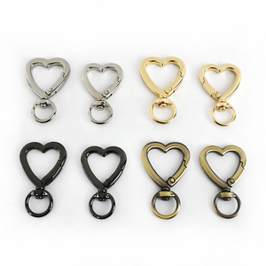 Meetee BF729 In Lega di Zinco Borsa Girevole Anello A Forma di Cuore Primavera Fibbia Borsa Hardware Accessori di Apertura Portachiavi Moschettoni - Product Image 2