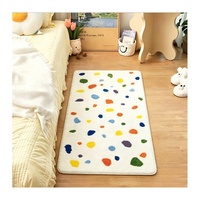 Tapis moelleux antidérapant à poils longs pour chambre d'enfant et salon