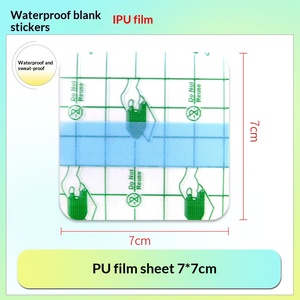 Cerotto Adesivo Impermeabile Verde Quadrato in PU per Riparare il <span class=keywords><strong>Ombelico</strong></span> Durante il Nuoto e il Bagno - Product Image 4