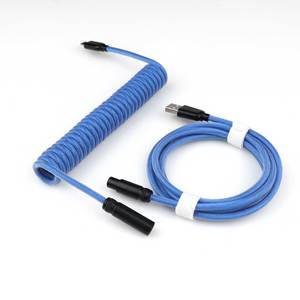 USB para tipo c cabo de teclado enrolado com <span class=keywords><strong>mini</strong></span> XLR azul teclado mecânico - Product Image 1