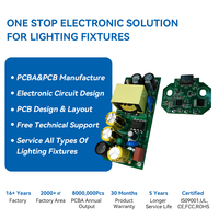 Servicio de Ensamblaje de PCB para Controlador Táctil de Lámpara OEM/ODM, Placa PCB LED de 12v para Luces de Trabajo, Placa de Circuito de 220v para Lámpara LED