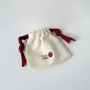 New Design Canvas Cotton Jewelry Packaging <b>Pouch</b> Recyclable Cotton <b>Drawstring</b> <b>Pouch</b> Bags - Product Image 3