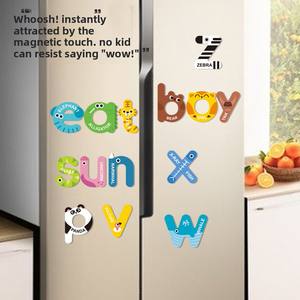 <span class=keywords><strong>Pizarra</strong></span> Magnética de Madera para Educación Temprana Infantil, Pegatinas para Refrigerador, Rompecabezas con 26 Letras del Alfabeto Inglés, <span class=keywords><strong>Animales</strong></span> y Números para Niños de 0 a 24 Años - Product Image 3