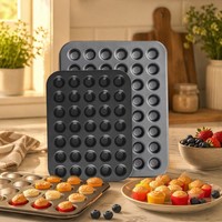 Moule à mini-muffins multi-niveaux en acier au carbone pour la cuisson au four