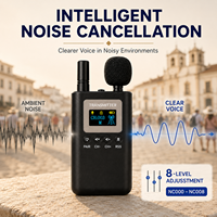 Système de guide touristique sans fil professionnel 2,4 GHz, portée de 250 m avec récepteur binaural pour les visites de musées, d'usines et de formations