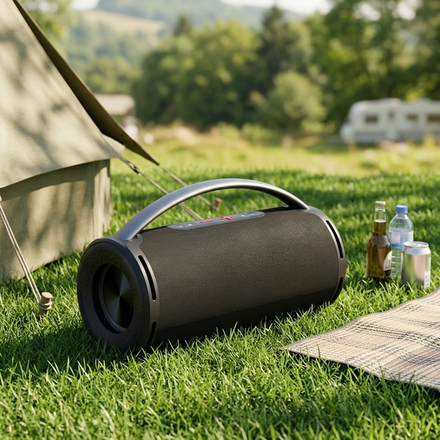 Premium Speaker Subwoofer 60W Heavy Bass Portable Speaker Waterproof IPX7 for Beach Camping Party