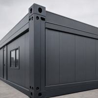 Maison conteneur, salle de sport, fitness, 40 pieds, extensible, préfabriquée, modulaire, hôtel, villa, club, CE, antirouille