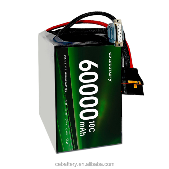 High Performance Solid State Battery 6S 4.45V 12S 18S 24S 60000mAh Cargo Drone/ VTOL/ Evtol/ Heavy Lifting Drone