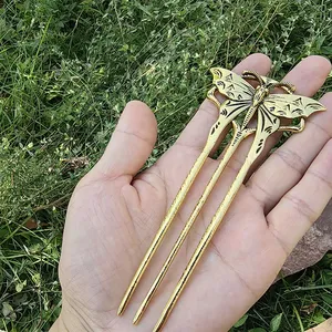 Nuevo pasador de pelo floral con diseño de mariposa oculta para mujer, regalo único para <span class=keywords><strong>el</strong></span> Día de la Madre, accesorio mágico de brujería para <span class=keywords><strong>el</strong></span> <span class=keywords><strong>cabello</strong></span>. - Product Image 4