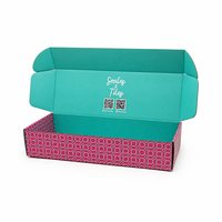 Boîte d'expédition en carton ondulé personnalisée avec logo de marque ODM/OEM, impression couleur intégrale intérieure et extérieure, pour l'emballage de marques de détail et de commerce électronique