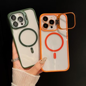 Funda Protectora para Teléfono con Anillo Magnético Transparente para Lente de Cámara TPU, Compatible con Carga Inalámbrica, para 11/12/13/<span class=keywords><strong>14</strong></span>/15/16 Pro Max, Anti-Caídas - Product Image 1