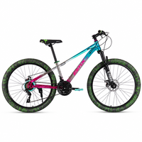 VTT MTBGO BMX Nouveau Modèle 26 Pouces Cadre en Acier 21 Vitesses Frein à Disque Jante Double Paroi 32H Léger
